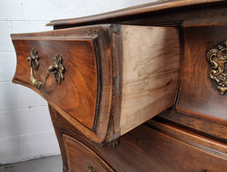 Impressive French Louis XV Style Cherrywood 4 Drawer Commode | Antique & Vintage | Moonee Ponds Antiques | Australia Wide Delivery