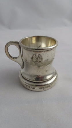 Silver Plate Rum Measure Made By Stokes And Son | Antique & Vintage | Moonee Ponds Antiques | Australia Wide Delivery