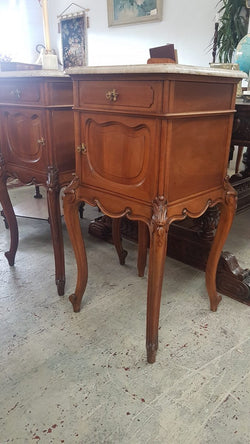 Pair of Louis XV Style Walnut Bedside Cabinets | Antique & Vintage | Moonee Ponds Antiques | Australia Wide Delivery