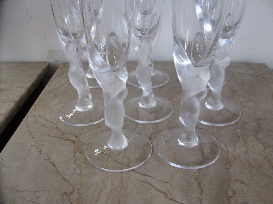 Set of 8 Faberge flutes