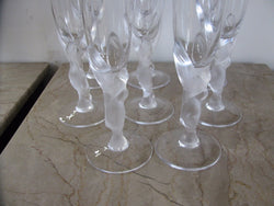 Set of 8 Faberge flutes | Antique & Vintage | Moonee Ponds Antiques | Australia Wide Delivery