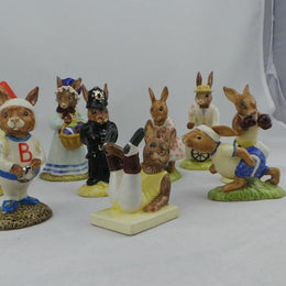 Collection Of Royal Doulton Bunnykins Figurines In Mint Condition