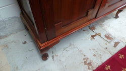 Australian Black Wood Art Deco Cabinet With Internal Storage | Antique & Vintage | Moonee Ponds Antiques | Australia Wide Delivery