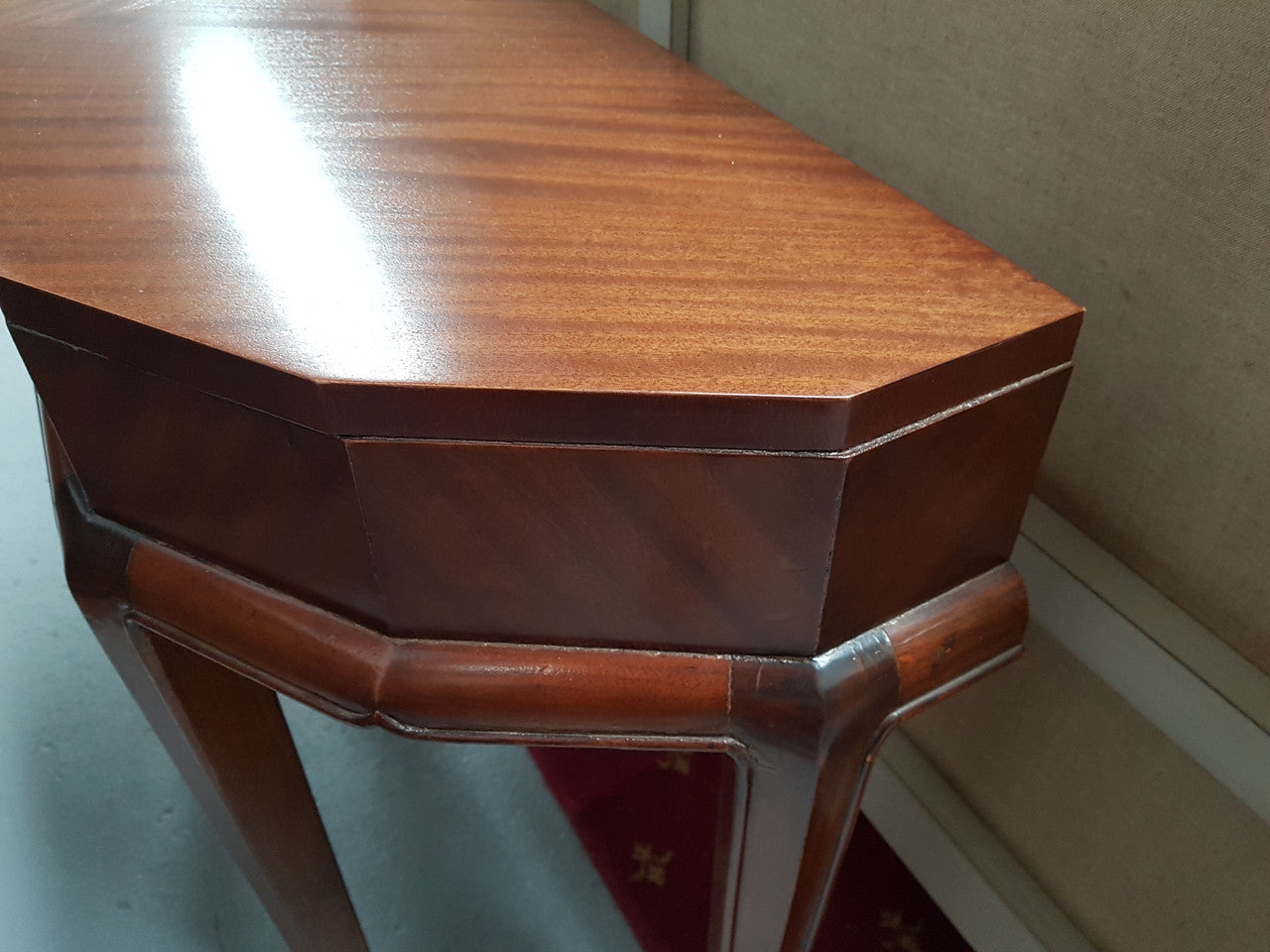 Walnut Art Deco Side Table