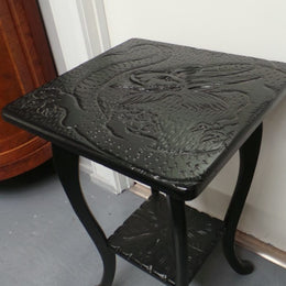 Antique Chinese Carved Side Table