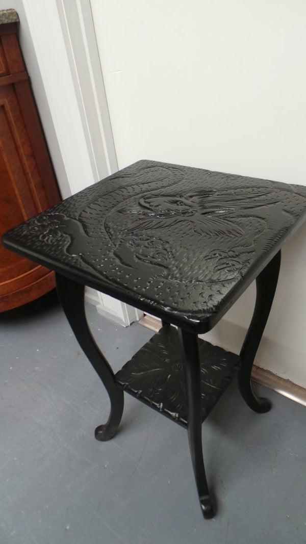 Antique Chinese Carved Side Table