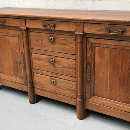Early 19th Century Empire Oak Sideboard