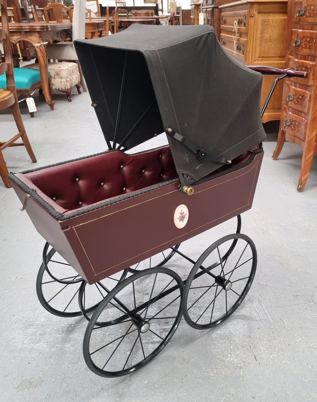 Decorative Dolls Pram | Antique & Vintage | Moonee Ponds Antiques | Australia Wide Delivery