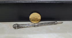 Interesting Sterling Silver & Amethyst Propelling & Extending Pencil | Antique & Vintage | Moonee Ponds Antiques | Australia Wide Delivery