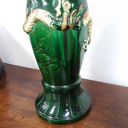 Victorian Majolica Jardiniere With Stand
