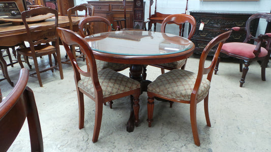 Victorian Cedar Table and Chairs
