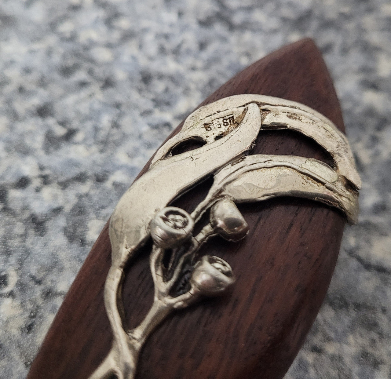 Australian Cedar and sterling silver letter opener. In good original condition, please view photos as they help form part of the description.