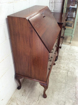 Solid Mahogany Bureau Secretaire | Antique & Vintage | Moonee Ponds Antiques | Australia Wide Delivery