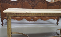 Gilt Metal Marble Top Coffee Table | Antique & Vintage | Moonee Ponds Antiques | Australia Wide Delivery