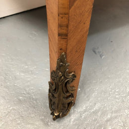 French Bombe Marquetry Inlaid Abbattant