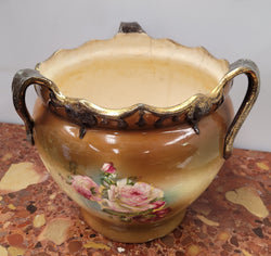 Pretty Antique Three Handled Floral Jardinière | Antique & Vintage | Moonee Ponds Antiques | Australia Wide Delivery