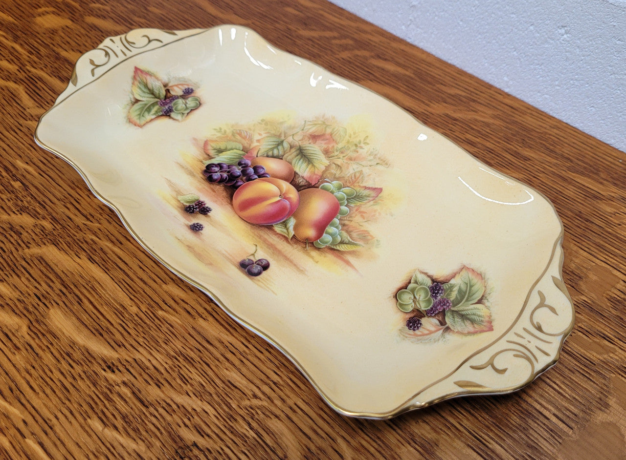 Aynsley Orchard Gold Serving Tray | Antique & Vintage | Moonee Ponds Antiques | Australia Wide