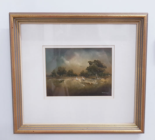 Australian Landscape Oil on Board