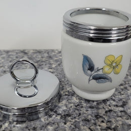 Royal Worcester "Woodland Flower" egg coddler. It is in good original condition, please view photos as they help form part of the description.