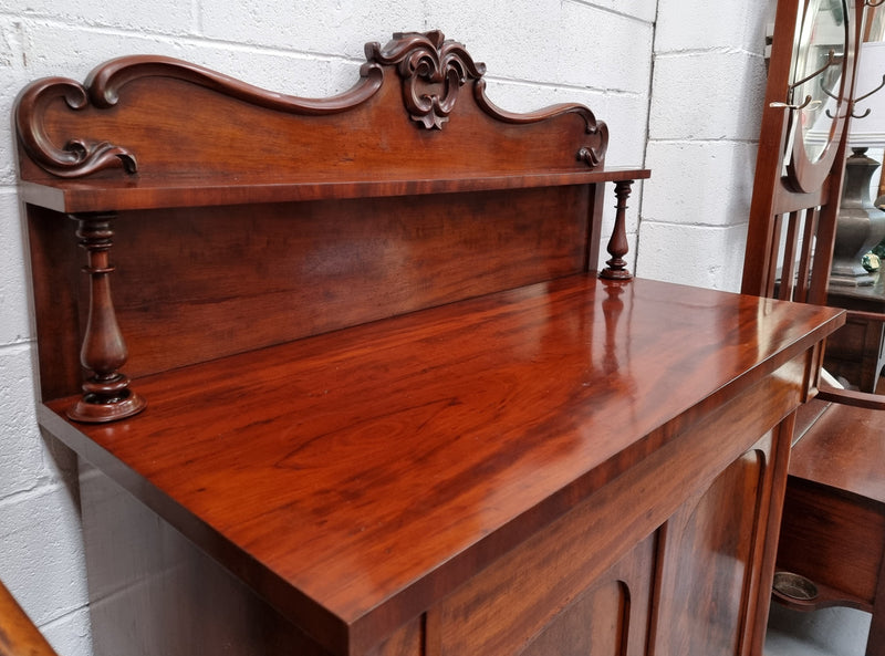 Beautiful Antique Rosewood Chiffonier with a cupboard, two doors and a drawer for all your storage needs . In good original detailed condition.