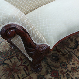 Beautiful Victorian Cedar Chaise Lounge