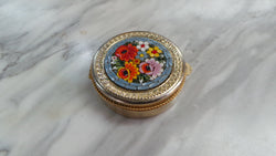 Small Micro Mosaic Vintage Compact | Antique & Vintage | Moonee Ponds Antiques | Australia Wide Delivery