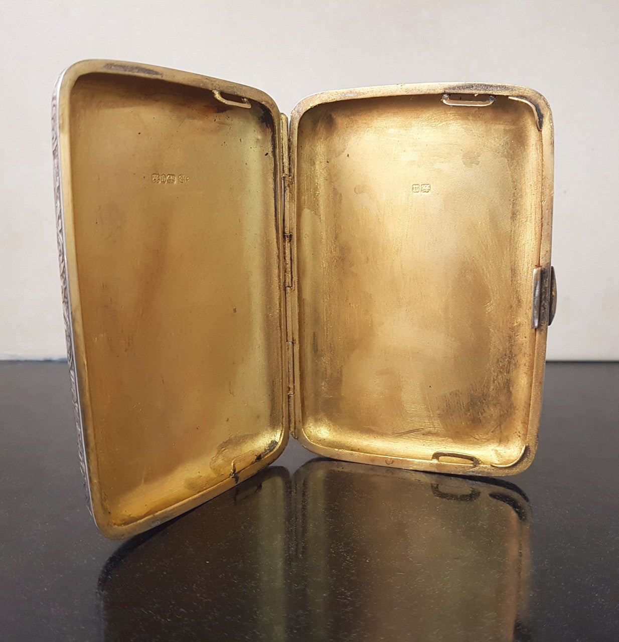 Victorian Birmingham Silver Cigar Case Superb Engraving | Antique & Vintage | Moonee Ponds Antiques | Australia Wide Delivery