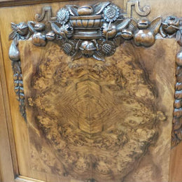 French Burr Walnut Buffet