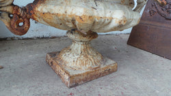 Pair of Antique French Cast Iron Urns | Antique & Vintage | Moonee Ponds Antiques | Australia Wide Delivery