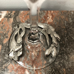 Royal Selangor Floral Pewter and Crystal Fluted Glass