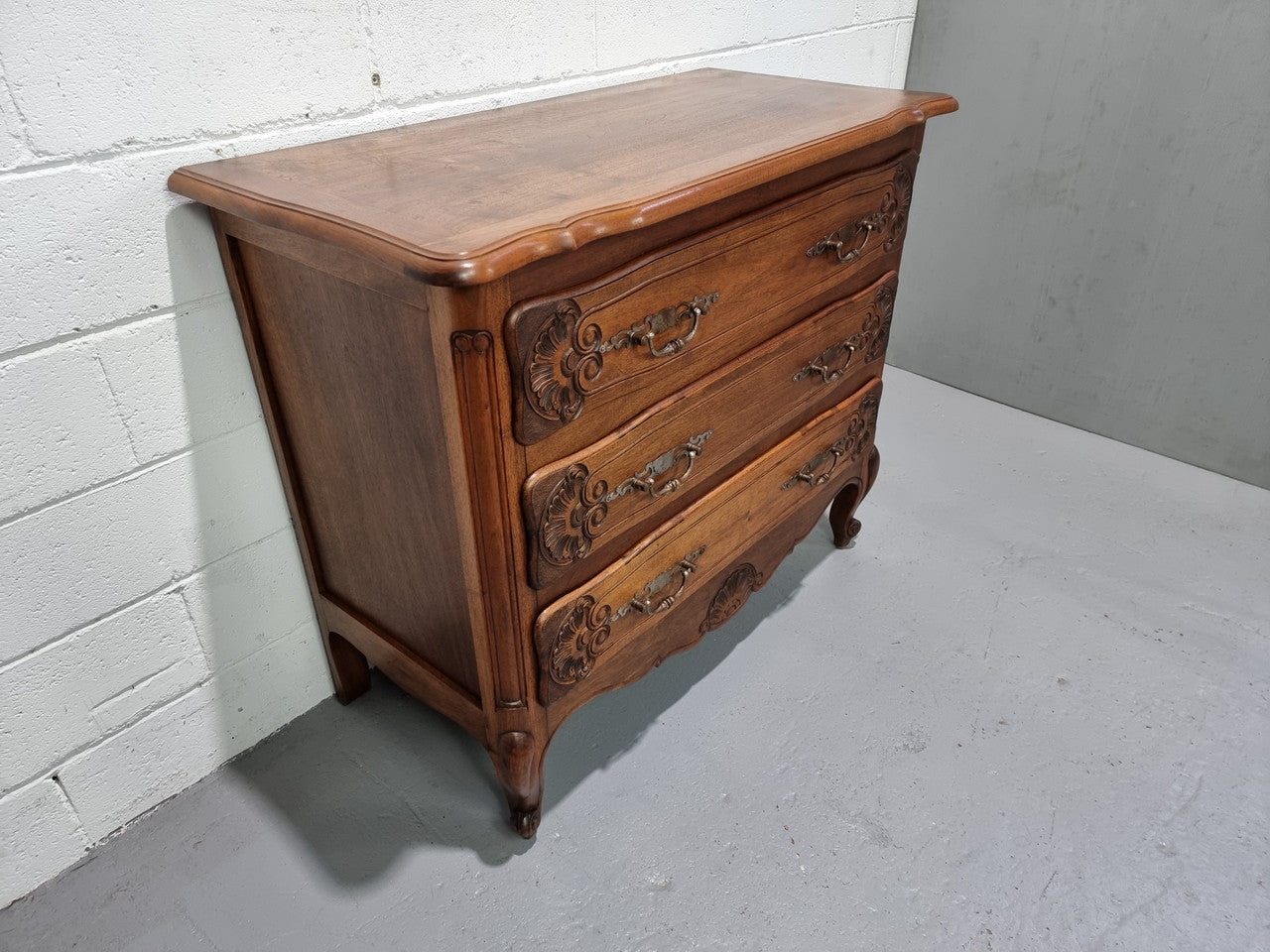 Fabulous French Walnut Three Drawer Commode | Antique & Vintage | Moonee Ponds Antiques | Australia Wide Delivery