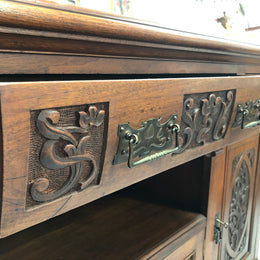Beautifully Carved Edwardian Sideboard