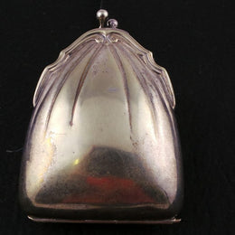 Antique Edwardian Silver Plated Coin Purse