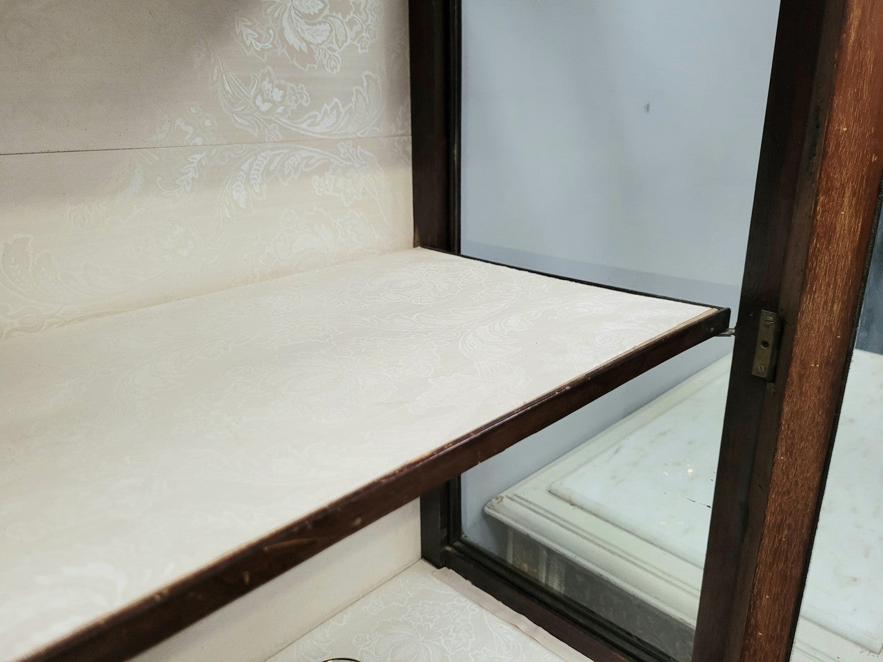 Edwardian Sheraton Style Display Cabinet with Hand Painted Panels | Antique & Vintage | Moonee Ponds Antiques | Australia Wide Delivery