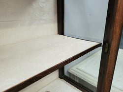 Edwardian Sheraton Style Display Cabinet with Hand Painted Panels | Antique & Vintage | Moonee Ponds Antiques | Australia Wide Delivery