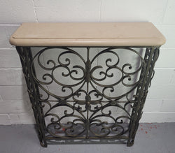 Stunning Art Deco Wrought Iron & Marble Top Console Table | Antique & Vintage | Moonee Ponds Antiques | Australia Wide Delivery