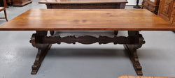 Solid French Oak Monastery Dining Table | Antique & Vintage | Moonee Ponds Antiques | Australia Wide Delivery
