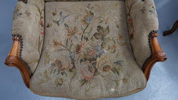 French Wing Back Tapestry Arm Chair | Antique & Vintage | Moonee Ponds Antiques | Australia Wide Delivery