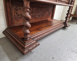 Henry II Style Nicely Carved French Oak Server | Antique & Vintage | Moonee Ponds Antiques | Australia Wide Delivery