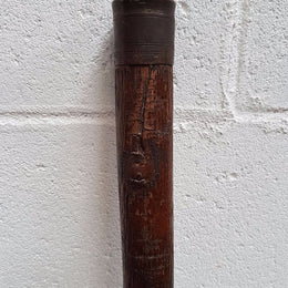 Victorian Bamboo Walking Stick With Hidden Fishing Rod
