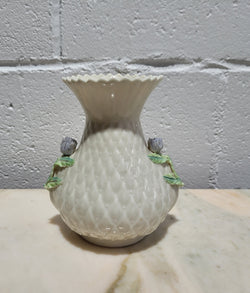 Vintage Belleek Irish Porcelain Thistle Design Vase | Antique & Vintage | Moonee Ponds Antiques | Australia Wide Delivery