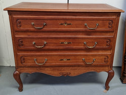 French Provincial Oak Chest of Three Drawers | Antique & Vintage | Moonee Ponds Antiques | Australia Wide Delivery