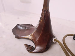 French Art Nouveau Jeweled & Copper Table Lamp | Antique & Vintage | Moonee Ponds Antiques | Australia Wide Delivery