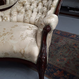 Mid Victorian Walnut Three Piece Lounge Suite