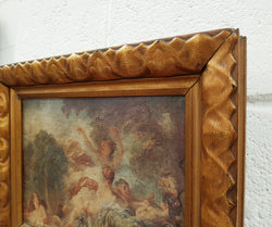 Antique Oleograph Of A Romantic Scene In Original Gilt Frame | Antique & Vintage | Moonee Ponds Antiques | Australia Wide Delivery