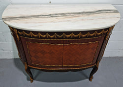 French Style Marble Top Two Door Buffet With Beautiful Decorative Mounts | Antique & Vintage | Moonee Ponds Antiques | Australia Wide Delivery