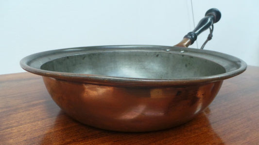 Antique Copper Frying Pan