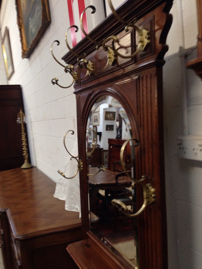 French Walnut Hall Stand