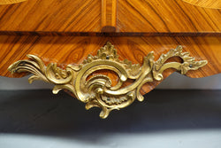 French Louis XV Style Marquetry Kingwood And Walnut Inlaid Marble Top Cabinet | Antique & Vintage | Moonee Ponds Antiques | Australia Wide Delivery