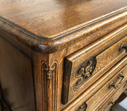 Vintage French Oak Three Drawer Chest | Antique & Vintage | Moonee Ponds Antiques | Australia Wide Delivery